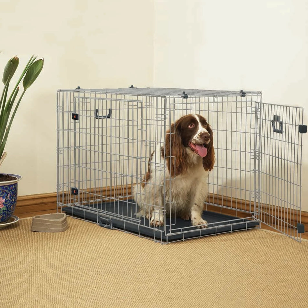 Rosewood Large Two-Door Dog Cage