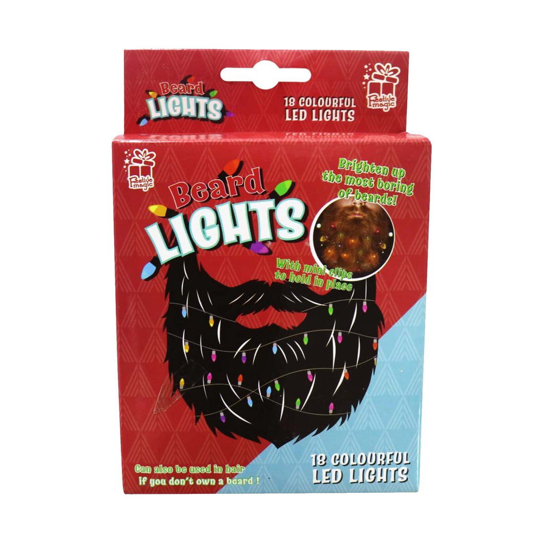 Pack of 18 colourful beard lights