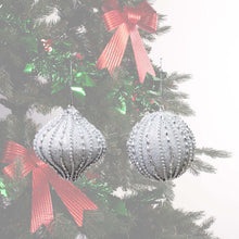Load image into Gallery viewer, Assorted diamante baubles infront of a decorated Christmas tree
