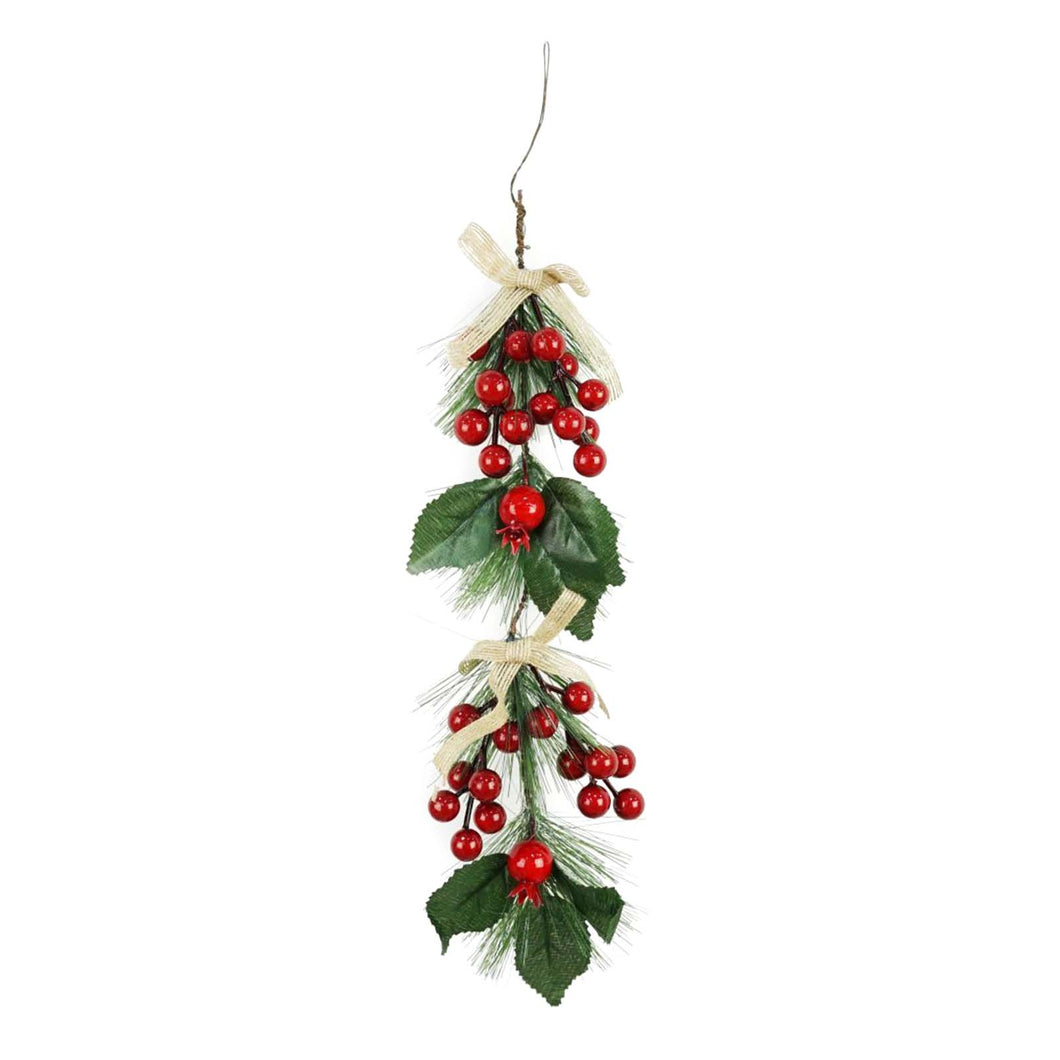 Berry garland with bows