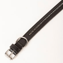Load image into Gallery viewer, Rydale Diamante Detail Leather Dog Collar
