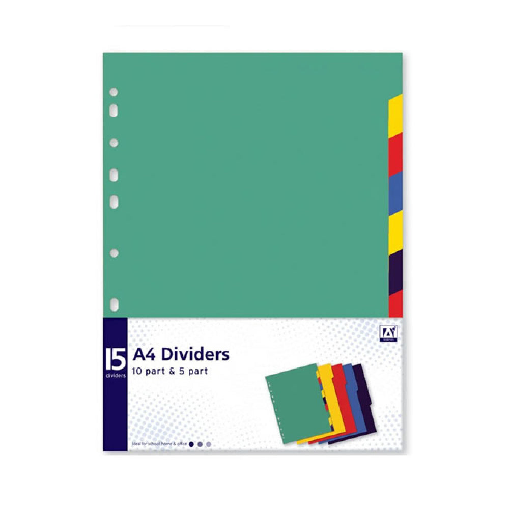 15 Pack of A4 Folder Dividers