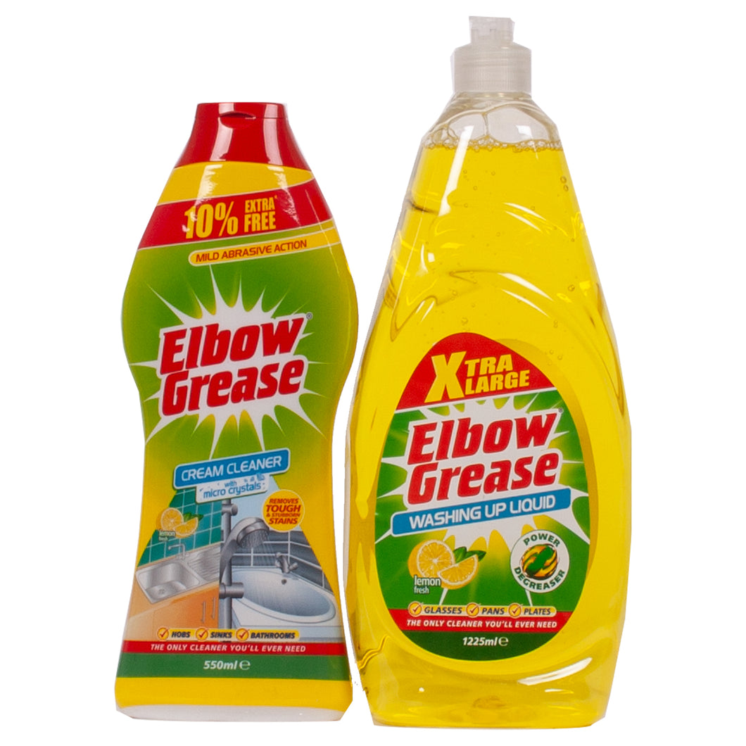 Elbow Grease Washing Up Liquid & Cream Cleaner 