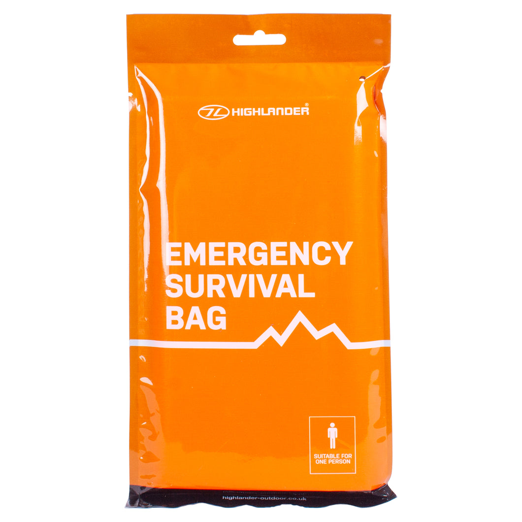 Emergency Survival Bivvi Bag With Survival Guide & Instructions