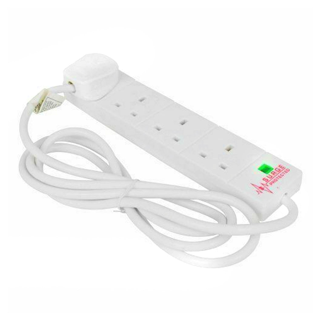 Status 4 Way Surge Protection Extension Lead 2m