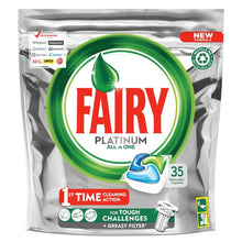 Load image into Gallery viewer, Fairy Platinum Dishwasher Tablets Original 35 Pack
