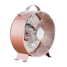 Load image into Gallery viewer, 8&#39;&#39; Rose Gold Clock Fan
