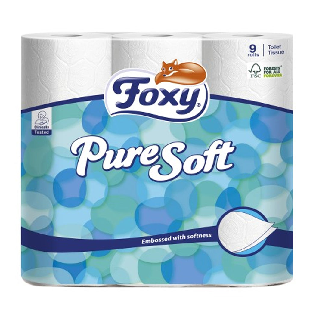 Foxy Puresoft Toilet Roll 9pk