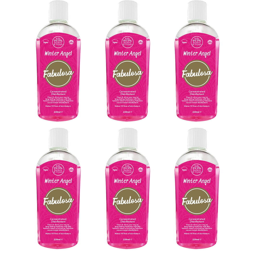 Fabulosa Winter Angel 4 in 1 Concentrated Disinfectant 220ml 6pk