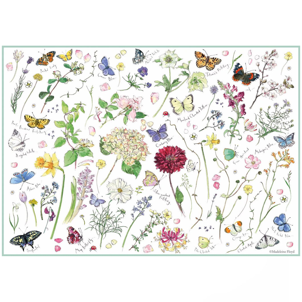 Otter House Flowers & Butterflies Jigsaw Puzzle 1000pcs