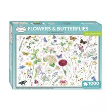 Load image into Gallery viewer, Otter House Flowers &amp; Butterflies Jigsaw Puzzle 1000pcs
