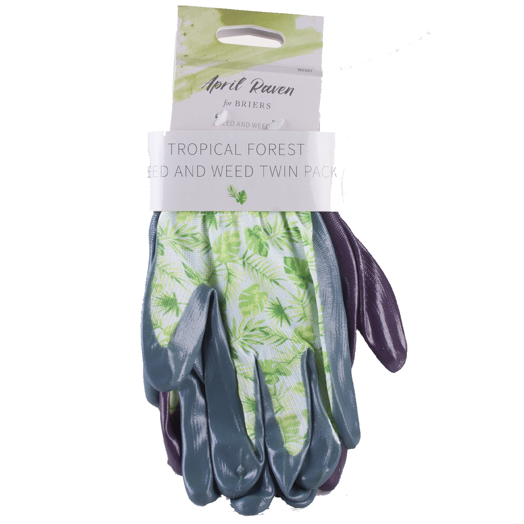 April Raven Tropical Forest Comfi Gloves Twin Pack