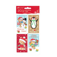 Load image into Gallery viewer, 20 Co-Ordinating Christmas Gift Tags
