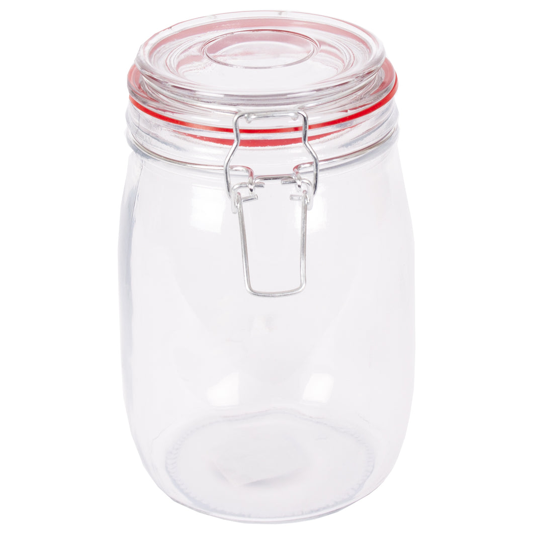 Glass Storage Jar & Clip Lid Large