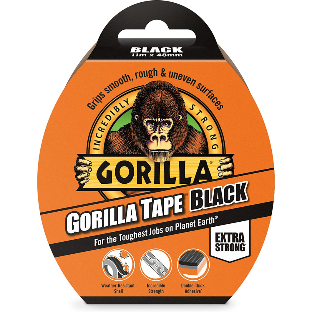 Gorilla Tape Extra Strong Duct Tape Black 48mm x 11m