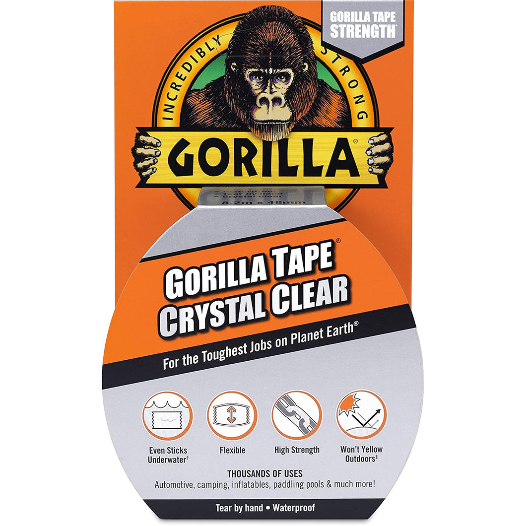 Gorilla Tape Crystal Clear 8.2m x 48mm