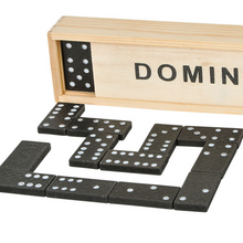 Load image into Gallery viewer, Domino Set in Wooden Box 28pc
