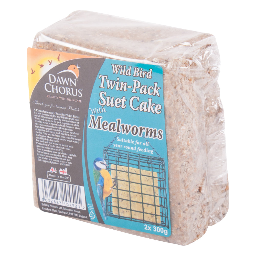 Twin Pack Suet Cake Mealworms
