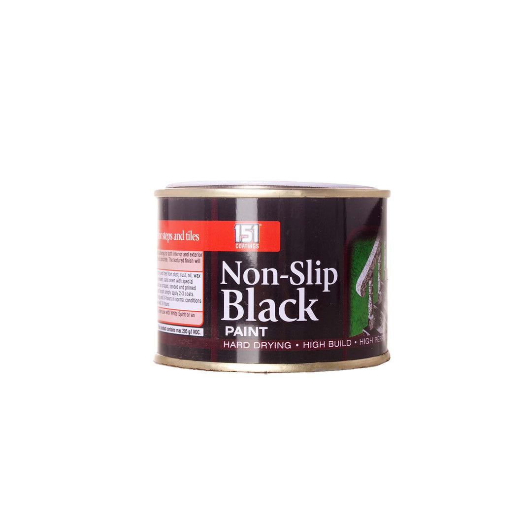 Non-slip matt black paint