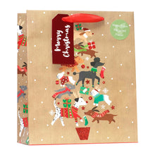 Load image into Gallery viewer, Christmas Kraft Dog Gift Bag
