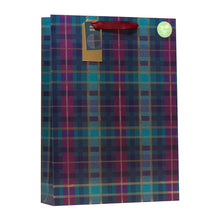 Load image into Gallery viewer, Christmas Purple Tartan Gift Bag
