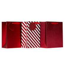 Load image into Gallery viewer, Christmas Red Gift Bags 3 Pack
