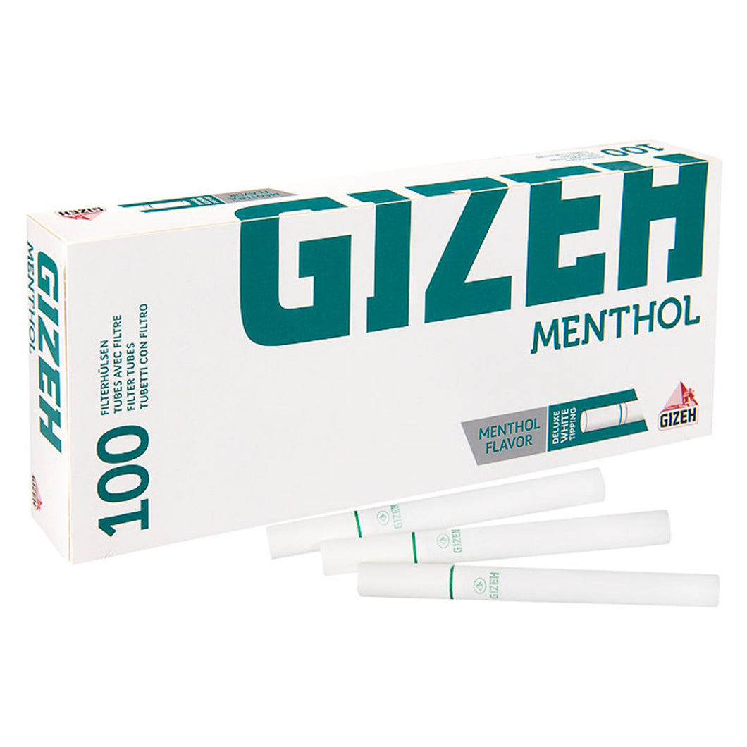 Gizeh Menthol Filter Tubes 100 Pack