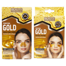 Load image into Gallery viewer, Beauty Formula Purifying Gold Nose &amp; Eye Gel Patches 
