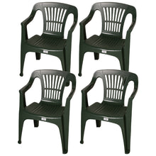 Load image into Gallery viewer, Plastic Green Garden Chairs
