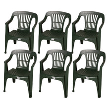 Load image into Gallery viewer, Plastic Green Garden Chairs
