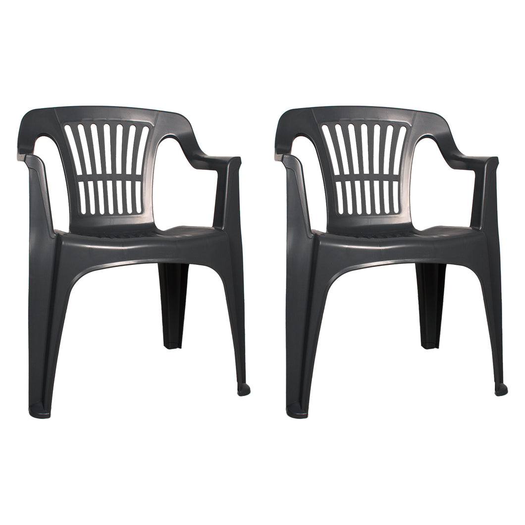 Grey Plastic Garden Chairs