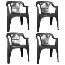 Load image into Gallery viewer, Grey Plastic Garden Chairs
