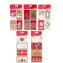 Load image into Gallery viewer, 20 Co-Ordinating Christmas Gift Tags
