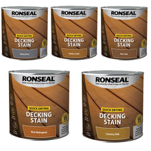 Load image into Gallery viewer, Ronseal Quick Dry Deck Stain Paint 2.5L
