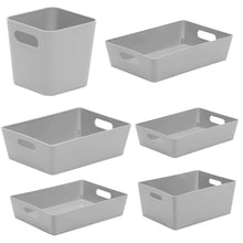 Load image into Gallery viewer, Grey Plastic Studio Baskets (Selection Of Sizes)
