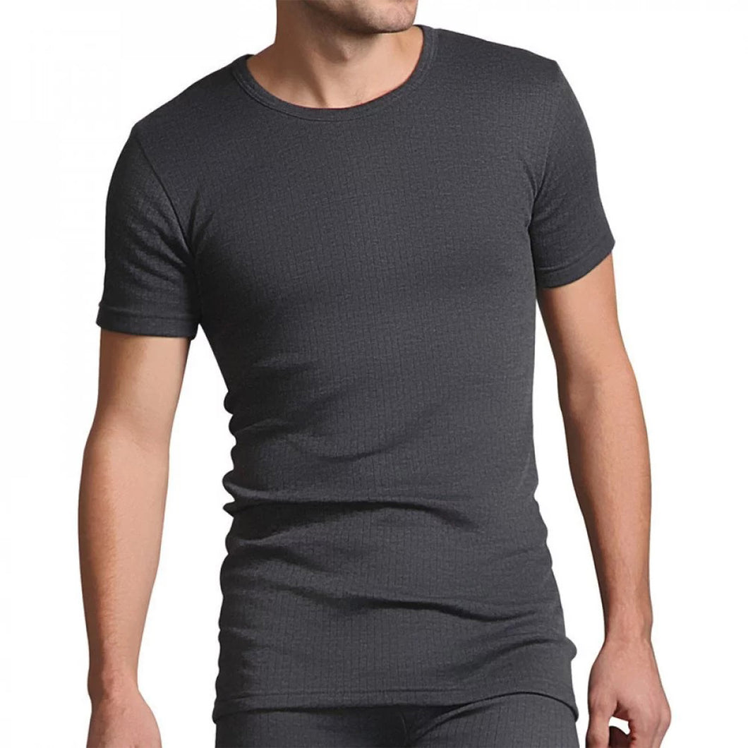Hot Stuff Men's Thermal Short Sleeve T-Shirt - Grey