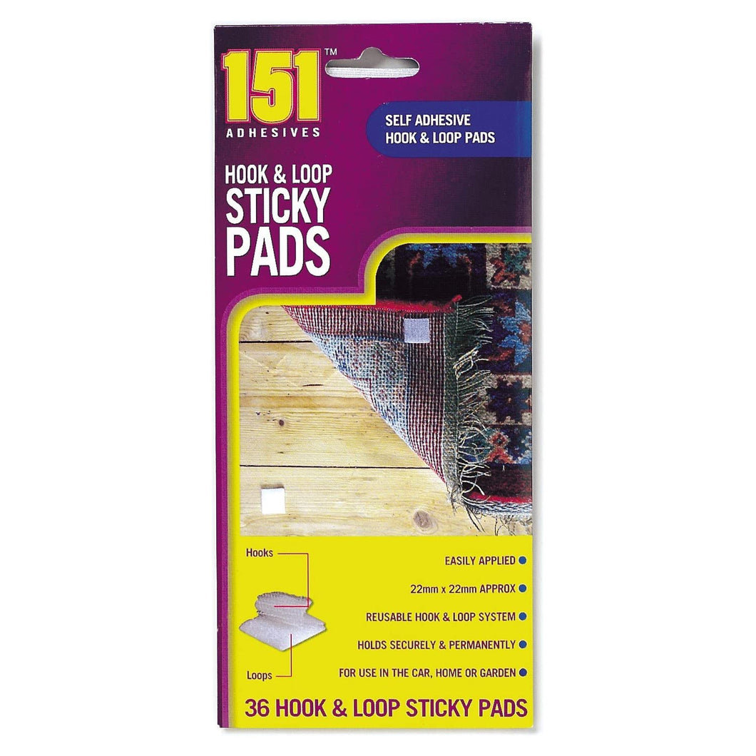Hook & Loop Sticky Pads 36pk