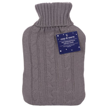 Load image into Gallery viewer, Cozy &amp; Warm Knitted Covered Hot Water Bottle 2L
