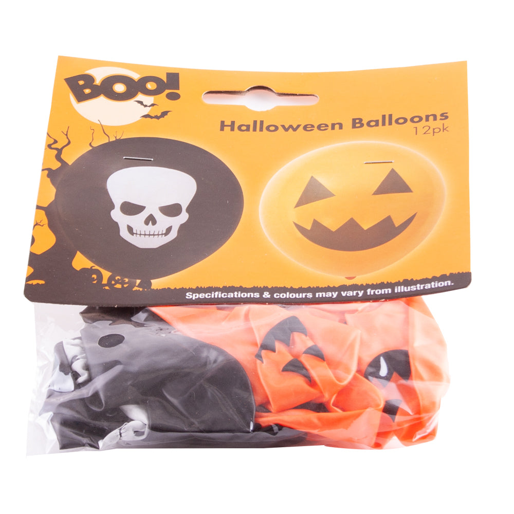 Halloween Balloons 12 Pack