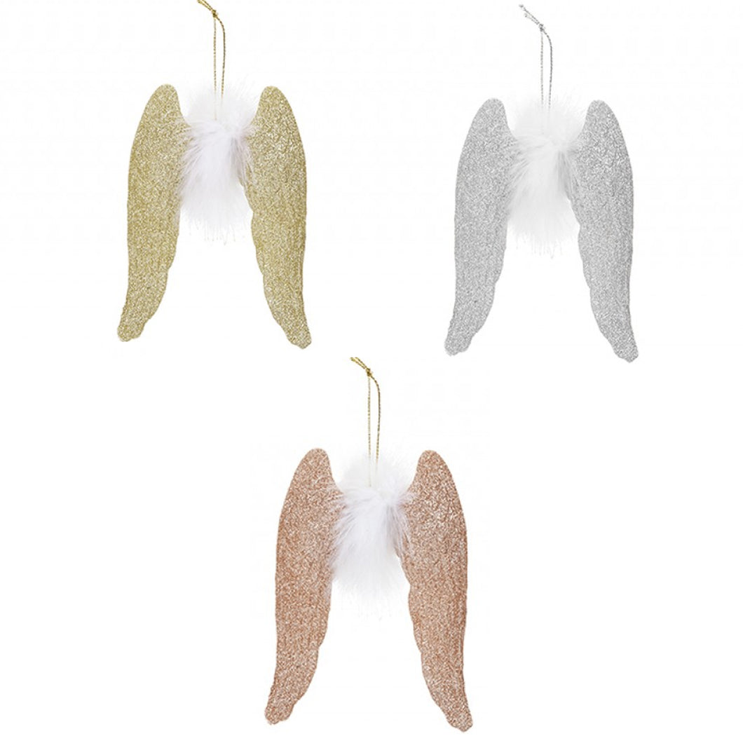 Snow White Hanging Angel Wings Decoration