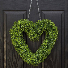 Load image into Gallery viewer, Smart Garden Topiary Heart Shaped Hanging Wreath
