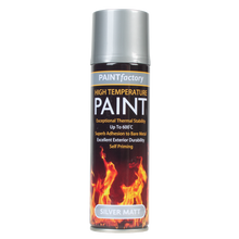 Load image into Gallery viewer, Black Stove Paint High Temperature Spray Piant Silver