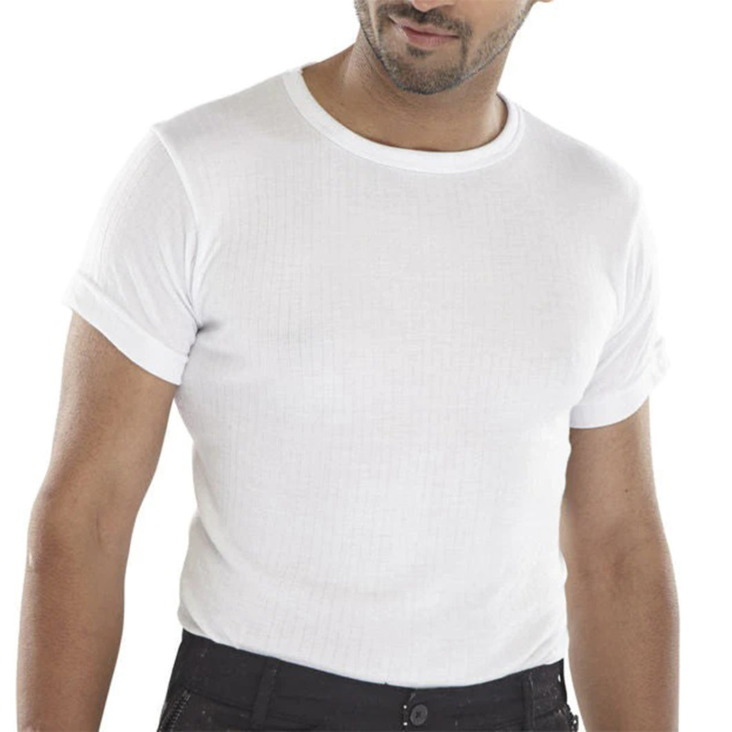 Men's Thermal Short Sleeve T-Shirt White