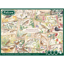 Load image into Gallery viewer, Falcon Country Diary Postcards 1000 Piece Jigsaw