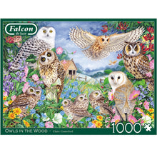 Load image into Gallery viewer, Falcon Owls In The Wood 1000 Piece Puzzle

