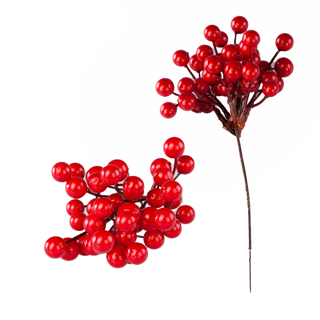 Christmas Red Berry Pick 18cm
