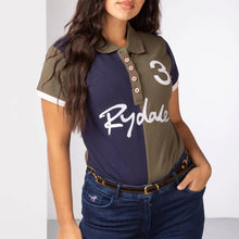 Load image into Gallery viewer, Womens Rydale Riding Tops, Khaki Equestrian Polos
