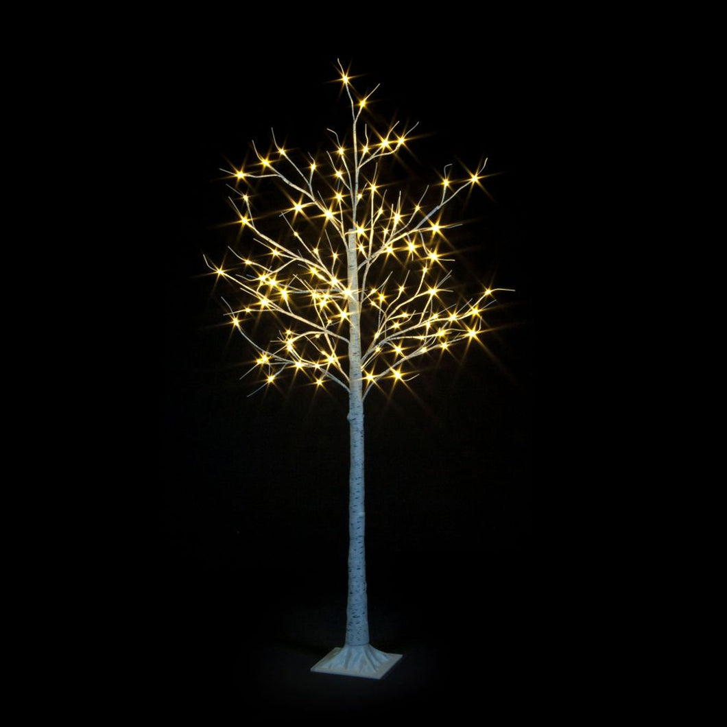 Festive Magic Warm White Birch Tree 180cm