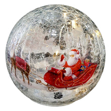 Load image into Gallery viewer, Light Up Crackle Glass Ball 15cm Assorted
