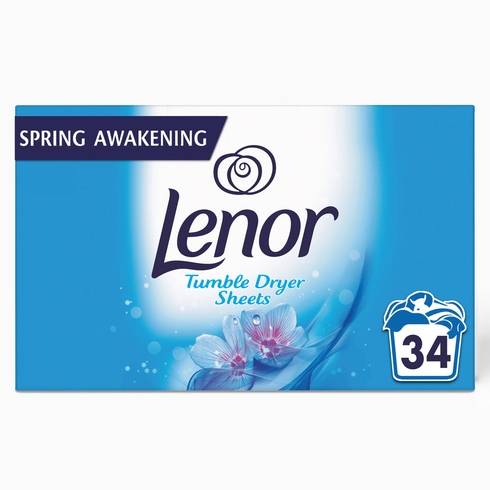 Lenor Tumble Dryer Sheets Spring Awakening 34 Pack